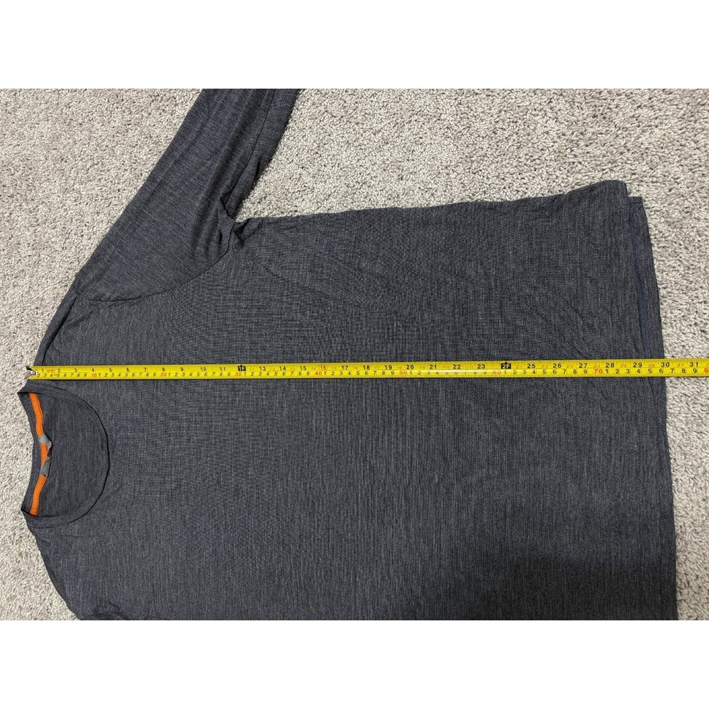 ICEBREAKER T-Shirt Cool Lite Long Sleeve Base Layer Tee Gray Performance Mens XL - Picture 13 of 15